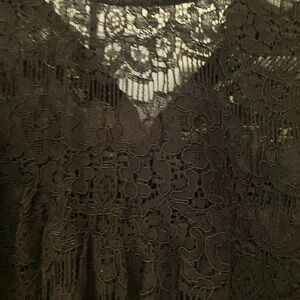 Monteau Black Lace Blouse